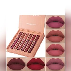 👄6Pcs Matte Liquid Lip, matte liquid.
